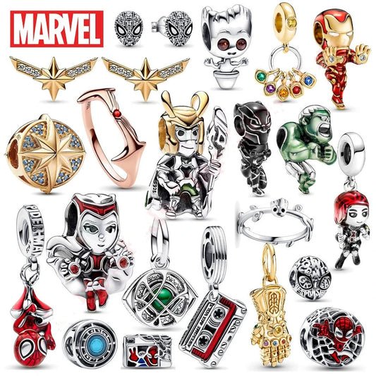 MINISO 925 Sterling Silver Marvel Charms