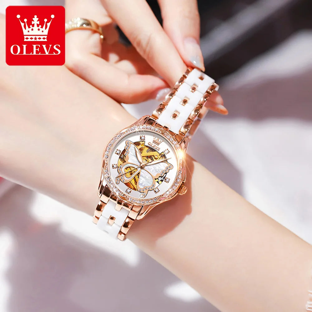 OLEVS Butterfly Mechanical Women’s Watch and Set