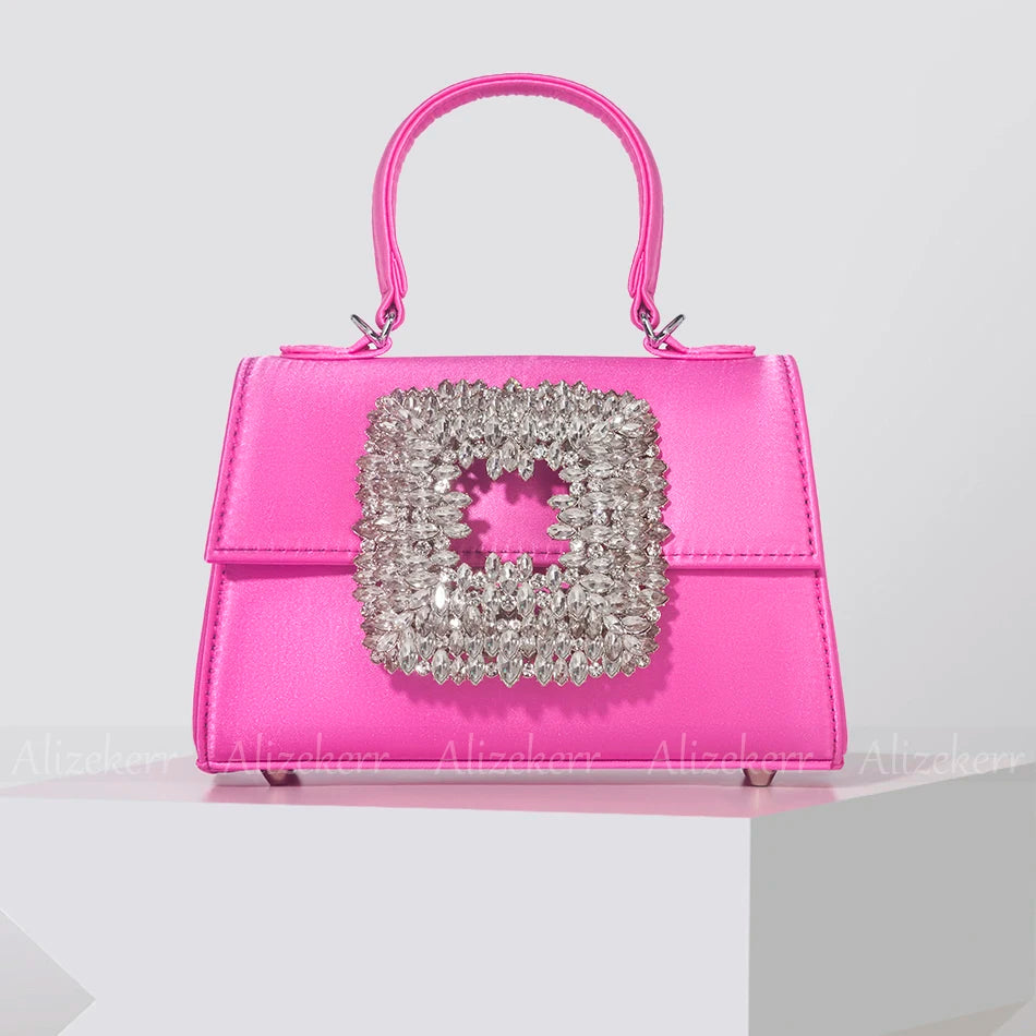 Sophisticated Evening Bag with Shimmering Stone Detail - Glamourize 