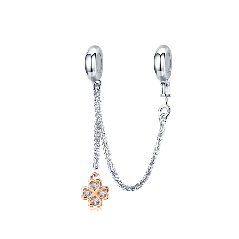 Safety Chain 925 Sterling Silver Charm Collection - Glamourize 