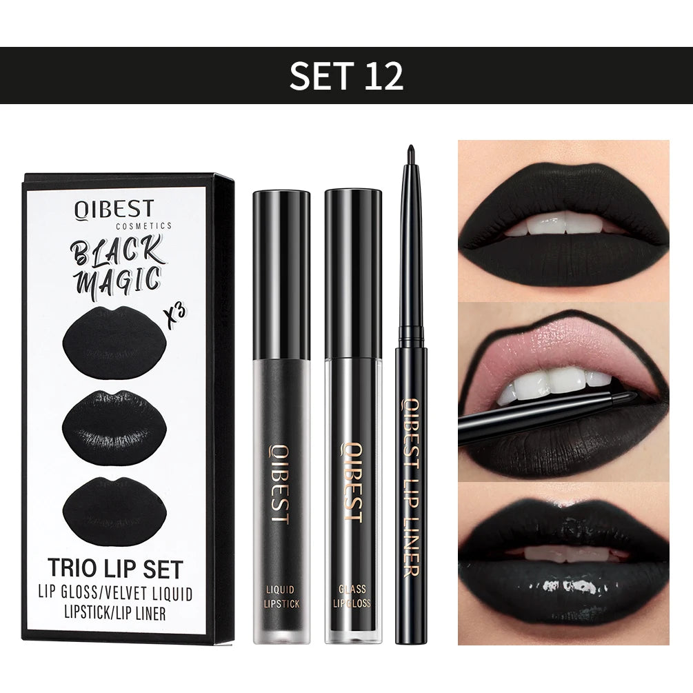 Qibest Trio Lip Set