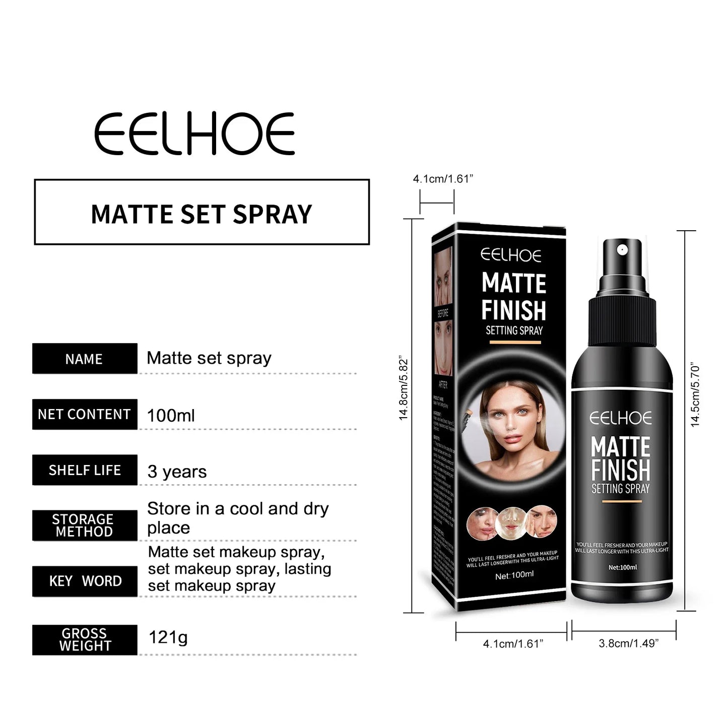 EELHOE Matte Finishing Setting Spray