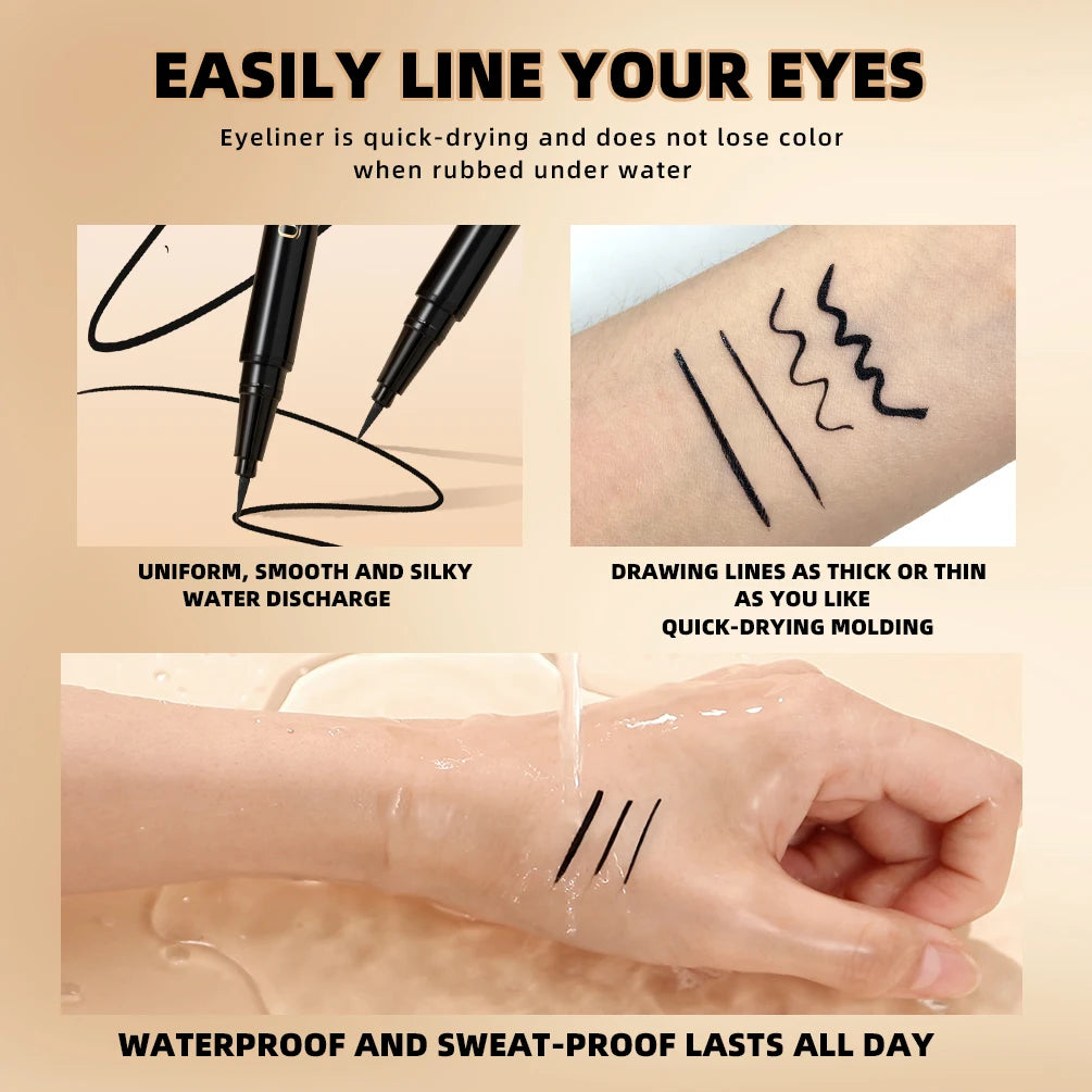 Qibest Waterproof Long-Lasting Liquid Eyeliner