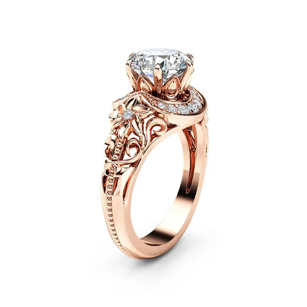 Geometric Radiance Bridal Ring