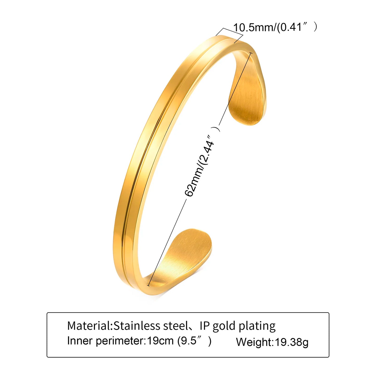 Tempest Twist Mobius Bangle - Glamourize 