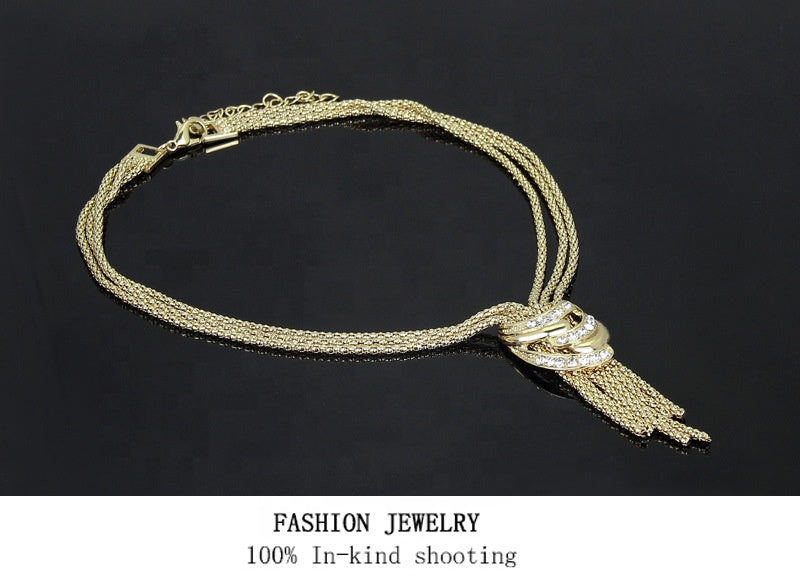 Golden Knot Pendant Set - Glamourize 