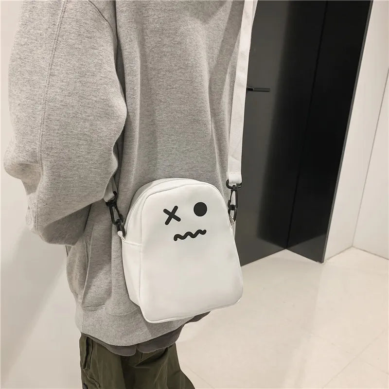 Spooky Chic Canvas Tote - Kawaii Ghost Design - Glamourize 