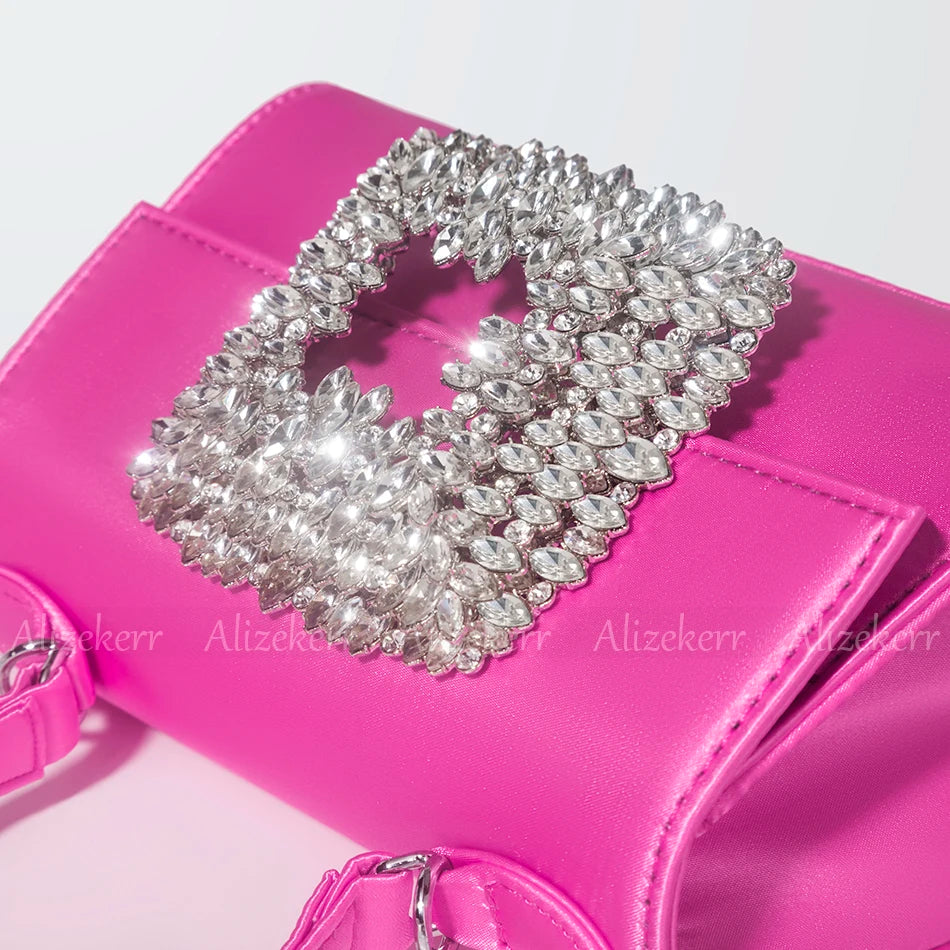 Sophisticated Evening Bag with Shimmering Stone Detail - Glamourize 