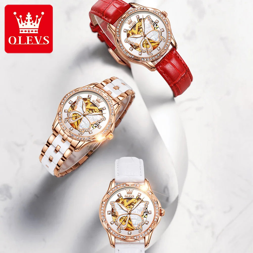 OLEVS Butterfly Mechanical Women’s Watch and Set