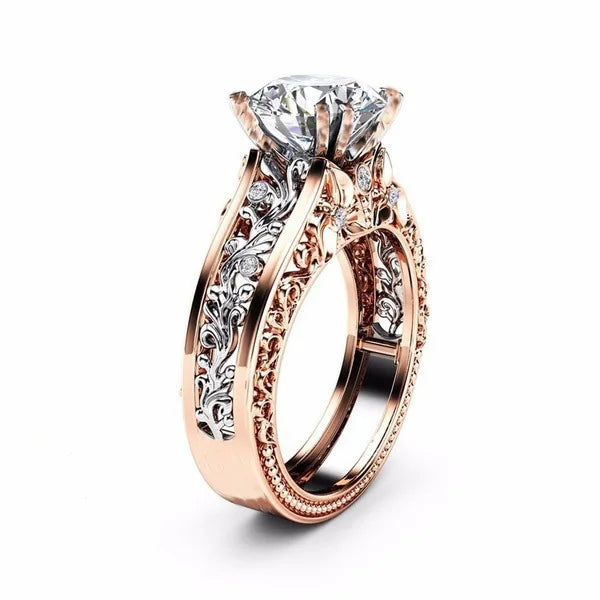 Geometric Radiance Bridal Ring