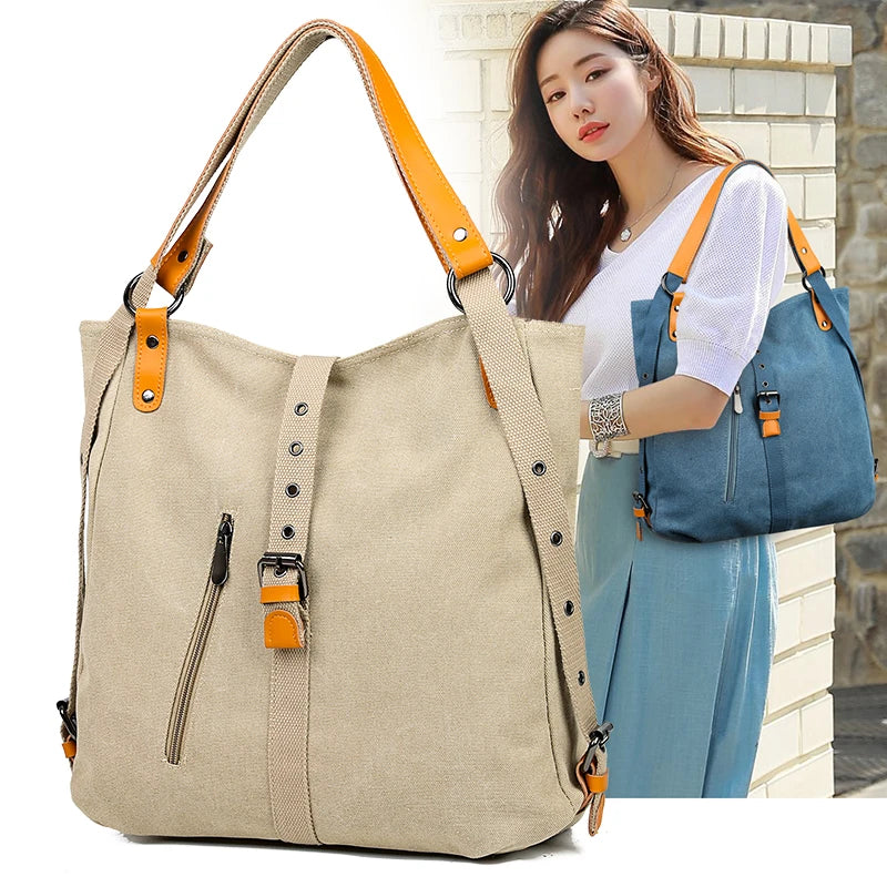 Eco-Chic Canvas Carryall - Glamourize 