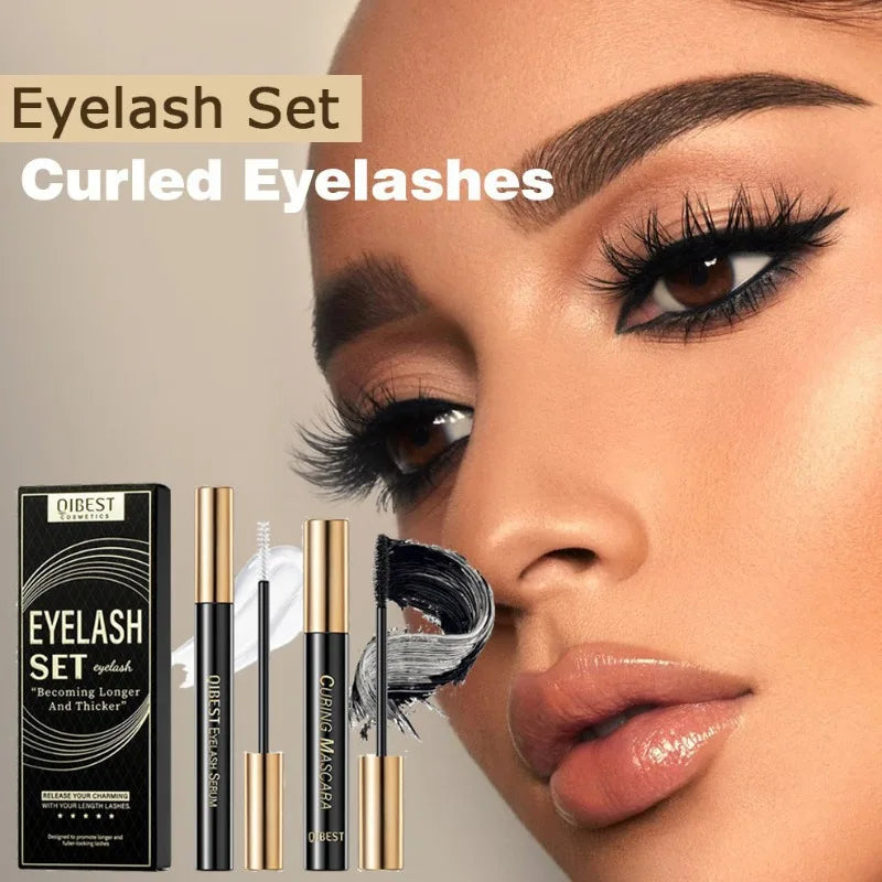 Qibest Eyelash Growth Serum and Mascara Set