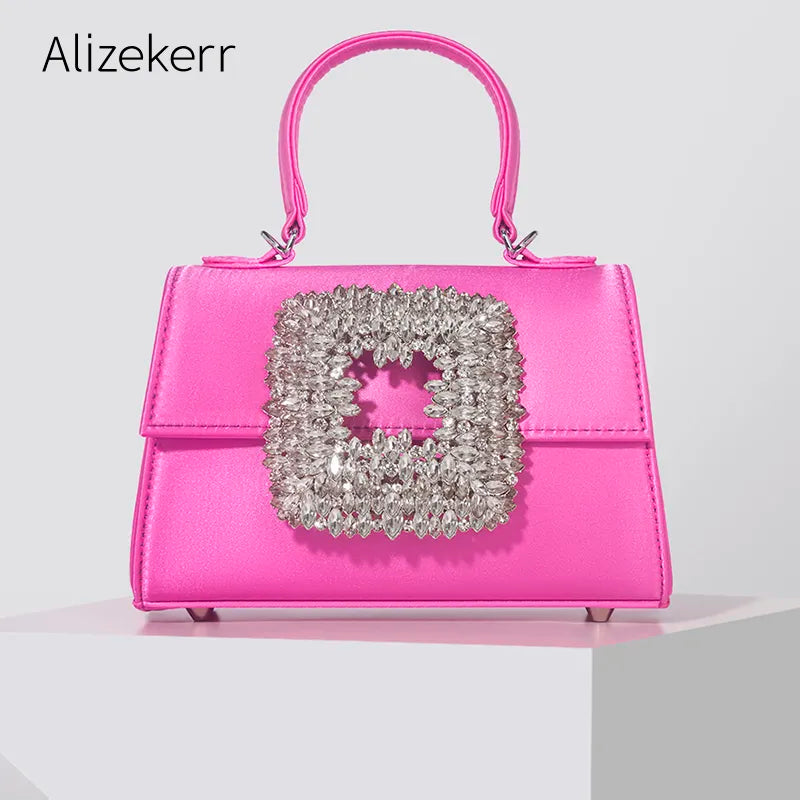 Sophisticated Evening Bag with Shimmering Stone Detail - Glamourize 