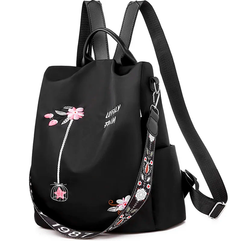 Embroidery and Print Waterproof Anti-Theft  Backpacks and Tote Bags - Glamourize 