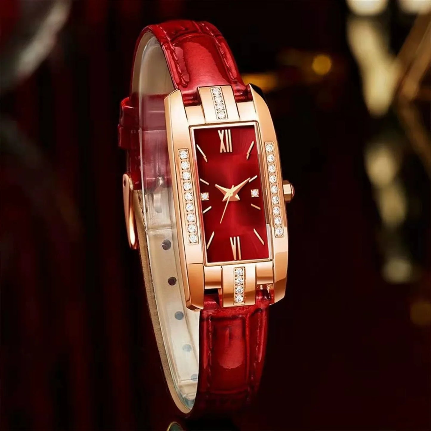 MOONBIFFY Luxury Square Quartz Watch