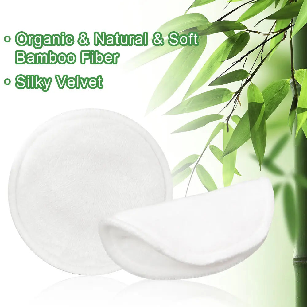 Acolehuma Natural Bamboo Makeup Remover Pads