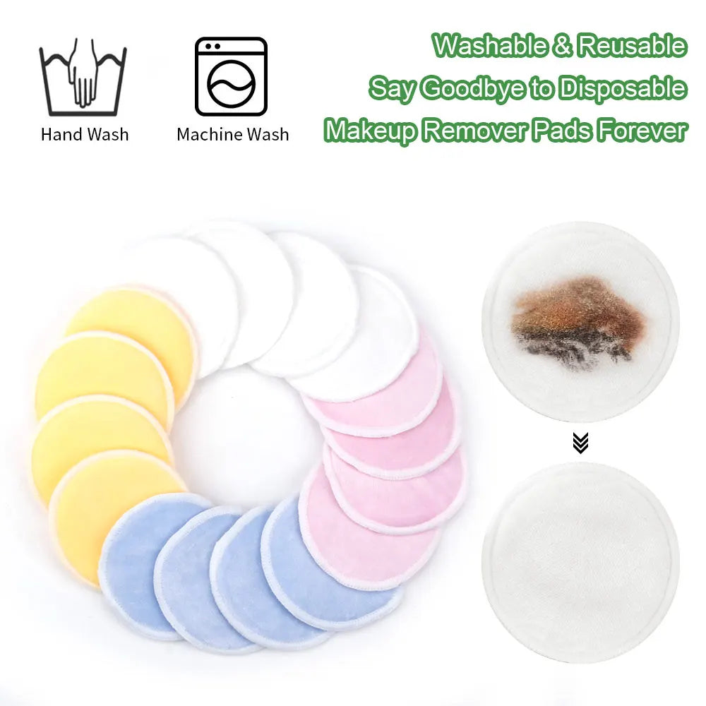 Acolehuma Natural Bamboo Makeup Remover Pads