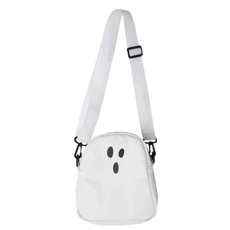 Spooky Chic Canvas Tote - Kawaii Ghost Design - Glamourize 