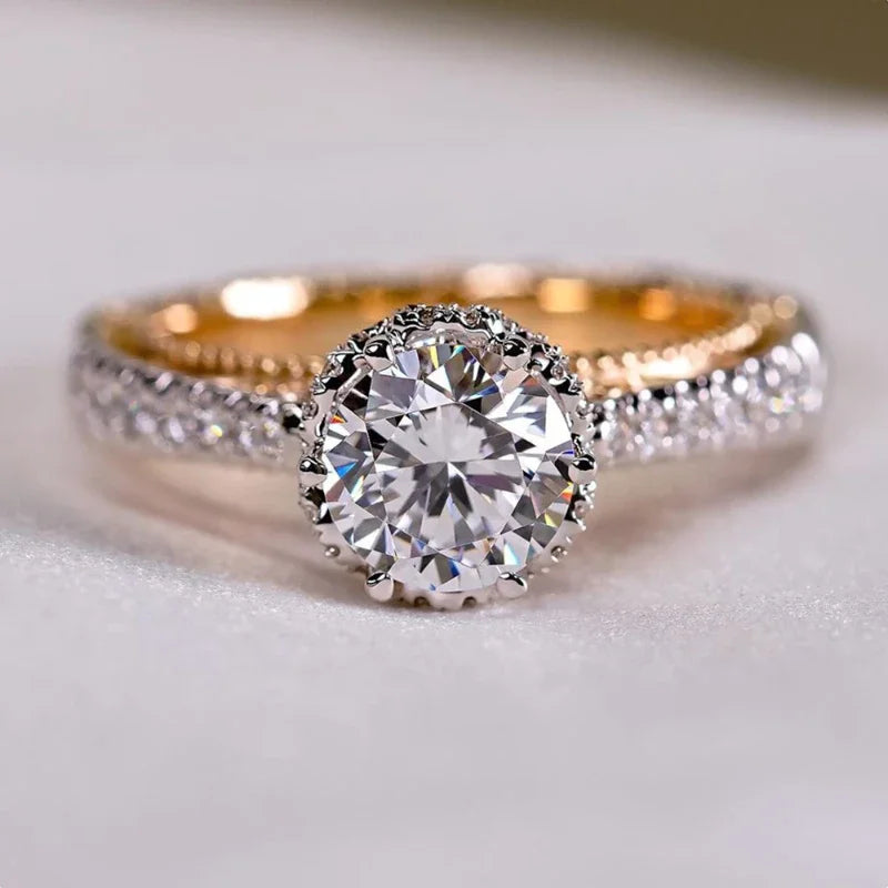 Geometric Radiance Bridal Ring