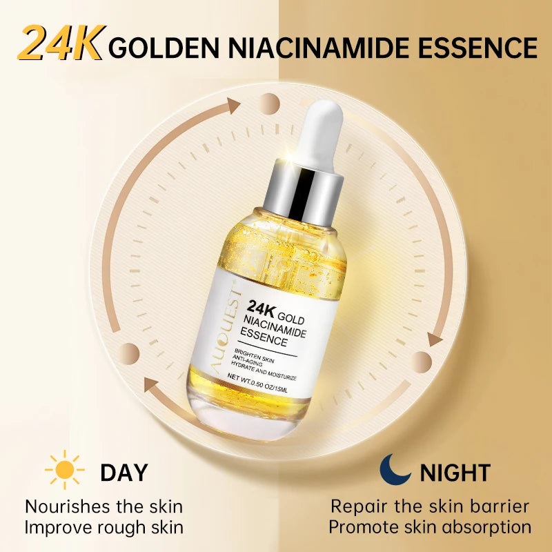 AUQUEST’s 24K Gold Niacinamide Essence